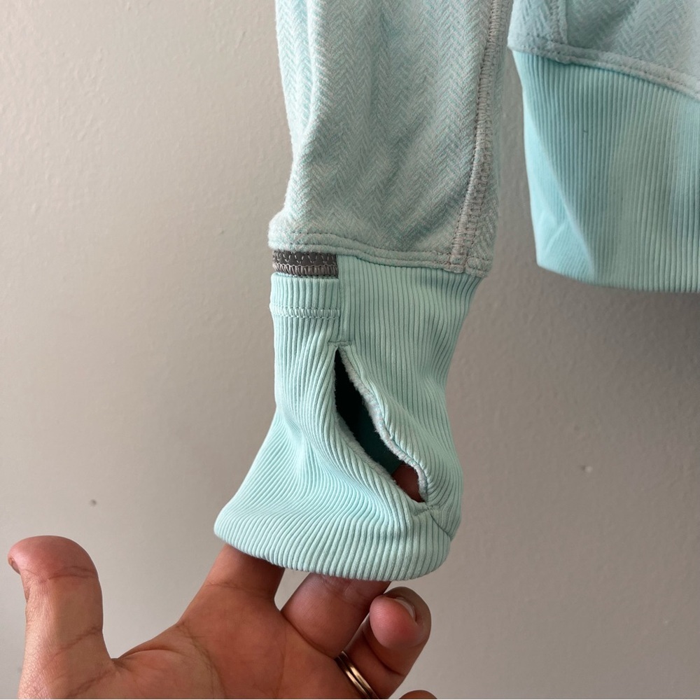 lululemon athletica Light Aqua Half-Zip Pullover Jacket - Picture 4 of 10